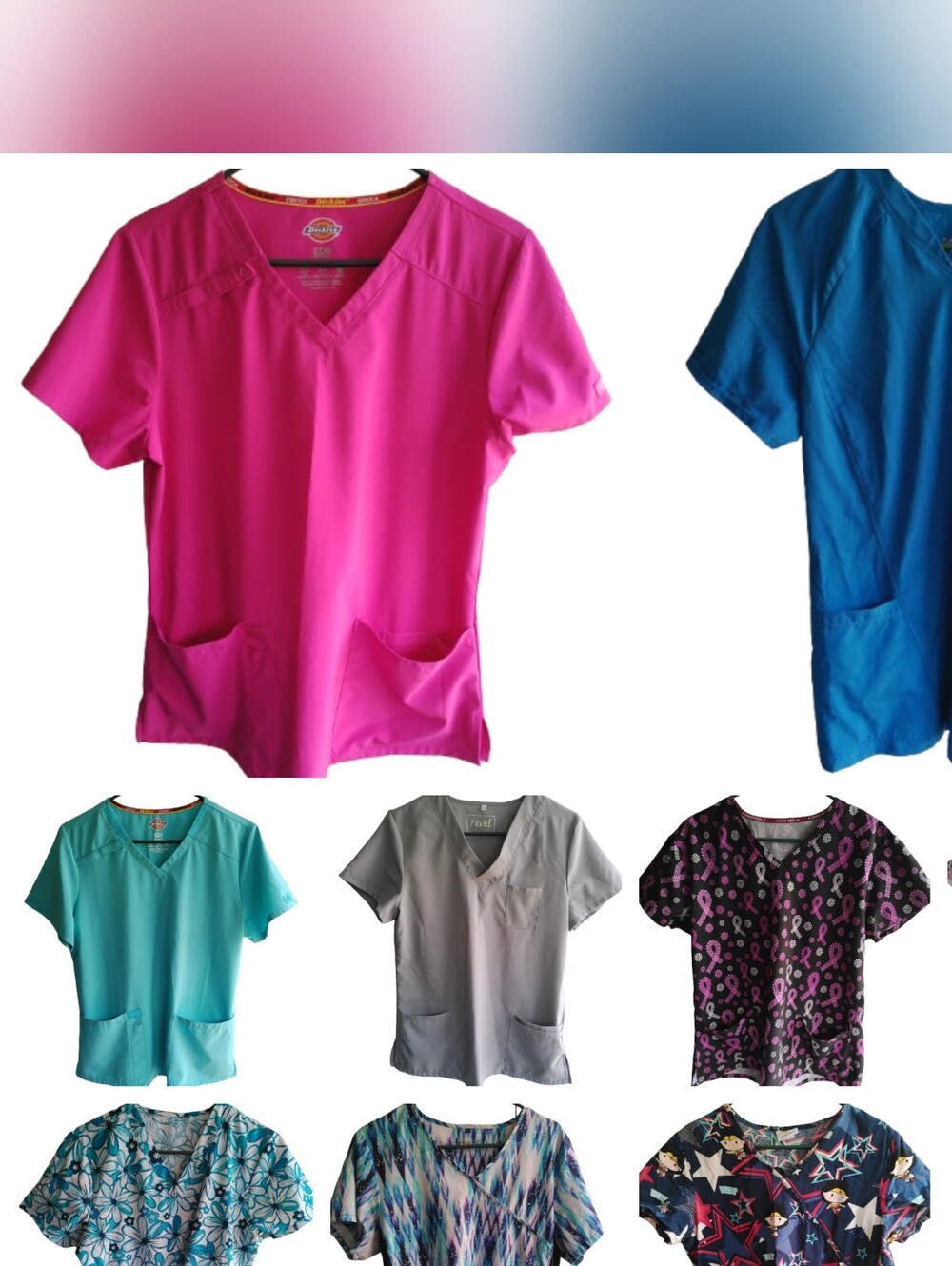 Bundle 10 Medium Medical Scrub Tops